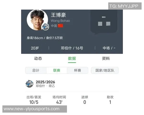 王博豪谈荷乙经历称新位置锻炼价值巨大体能状态良好
